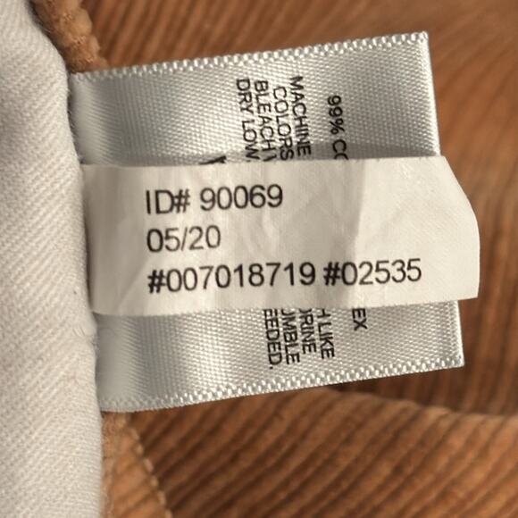 Express Women's High Rise Cropped Wide Leg Corduroy Pant Camel Size 6 - Picture 10 of 10